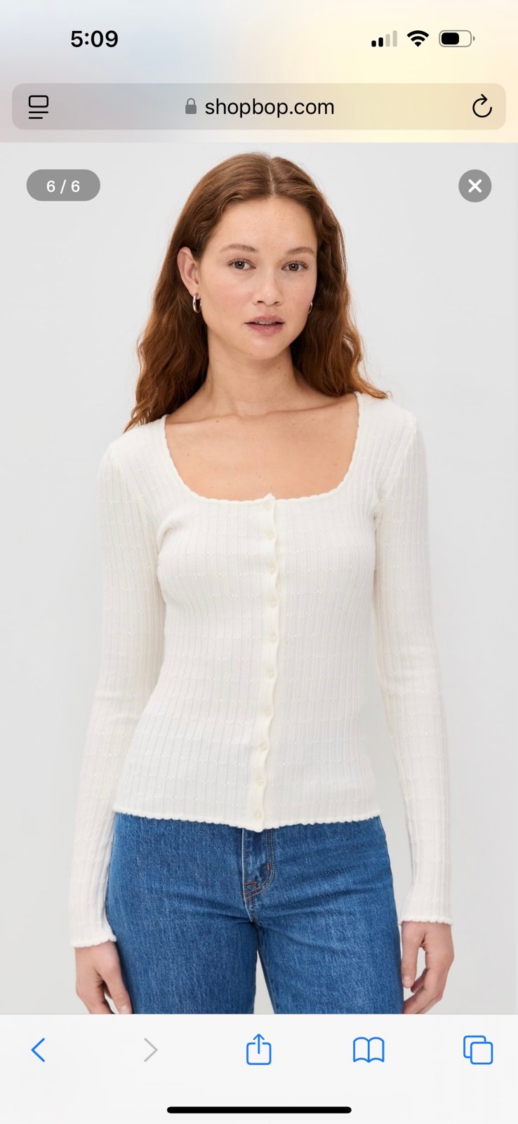 NWT Z Supply Emelie Ribbed Button Up Sweater