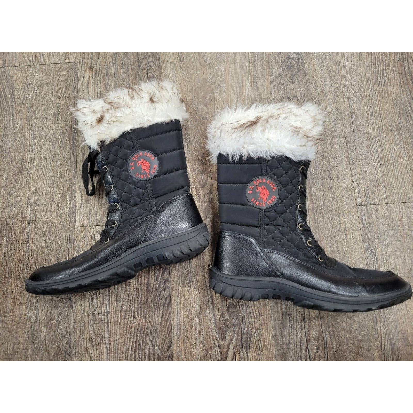 U.S. Polo Assn. Faux Fur Boots for Women Mercari