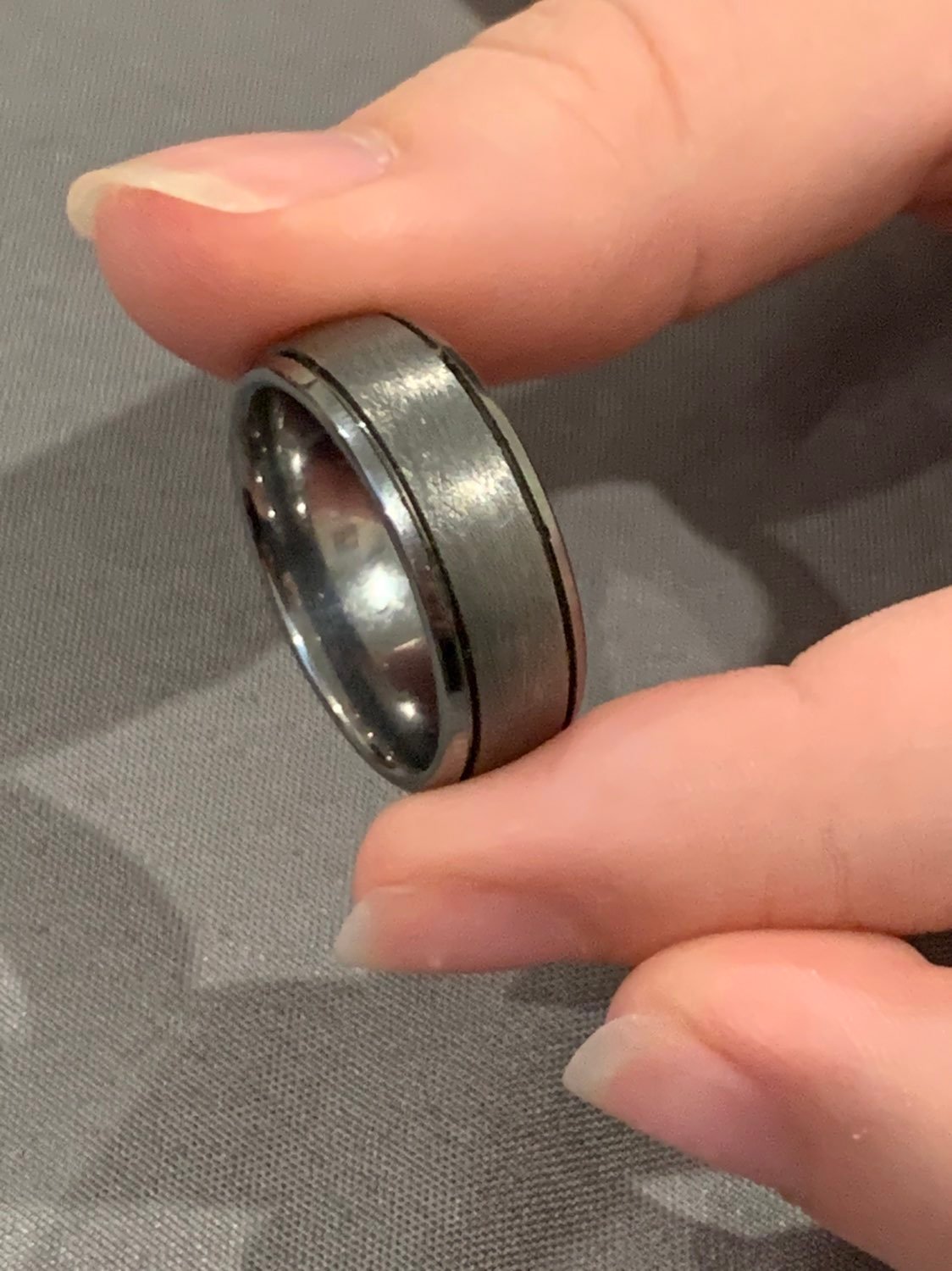 6mm Tungston Wwdding Band Size 10