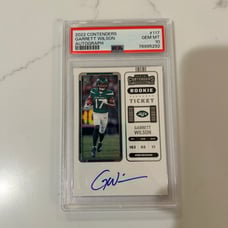 2022 Panini Contenders Optic GARRETT WILSON Auto RC Rookie Ticket #117 {JETS}