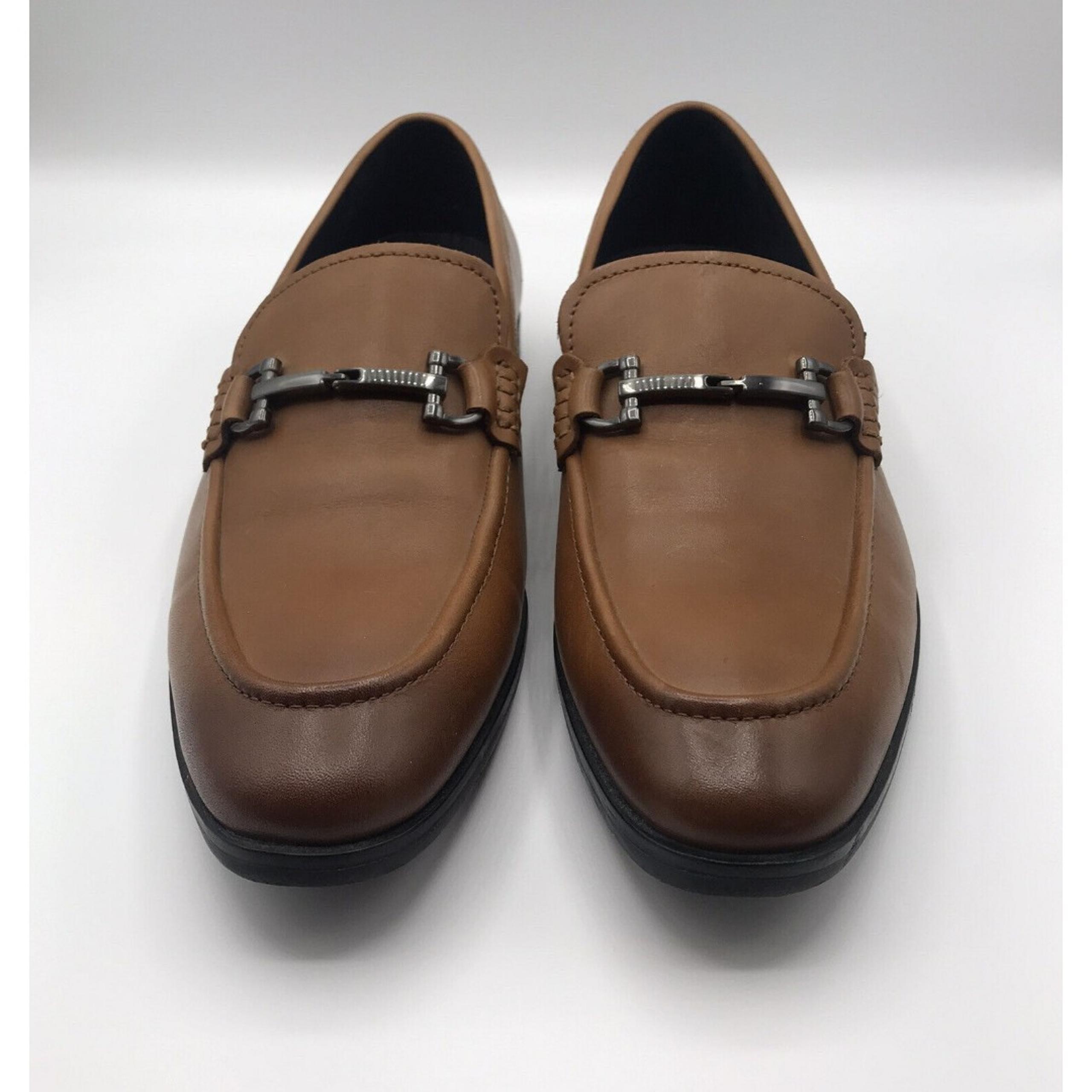 Alfani Men's Chandler Moc-Toe Loafers Slip-on Shoes,Tan, Men's Size US 8M