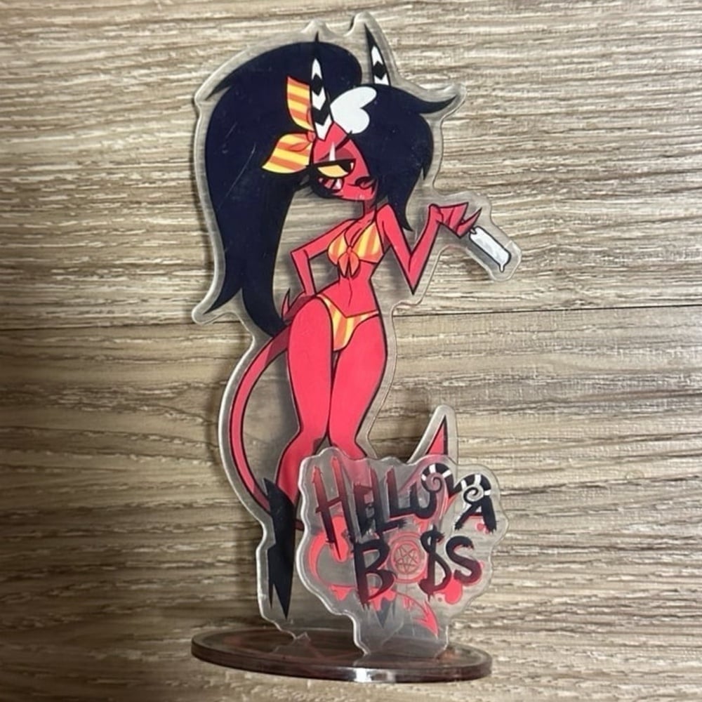 Hazbin Hotel Helluva Boss Swimsuit Sallie May anime acrylic figure standee