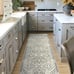 2'6 x8' Kitchen Runner Rug,Geometric Bohemian White Hallway Bathroom Rug Runner