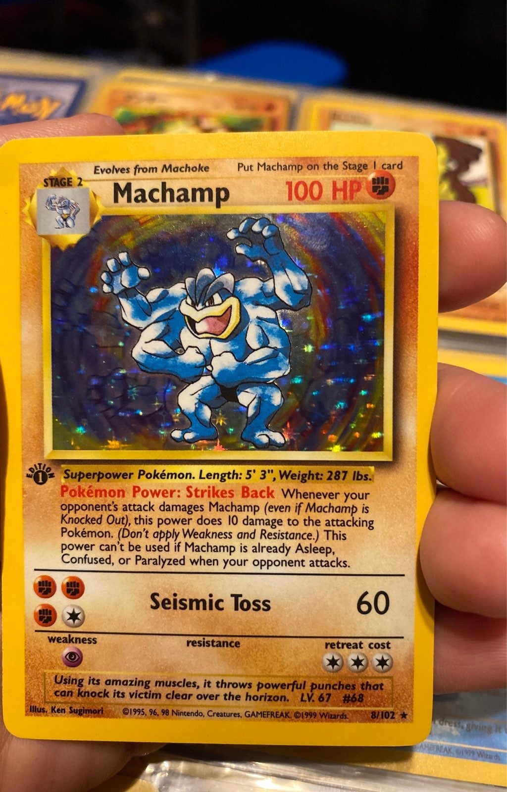 1st edition holo Machamp