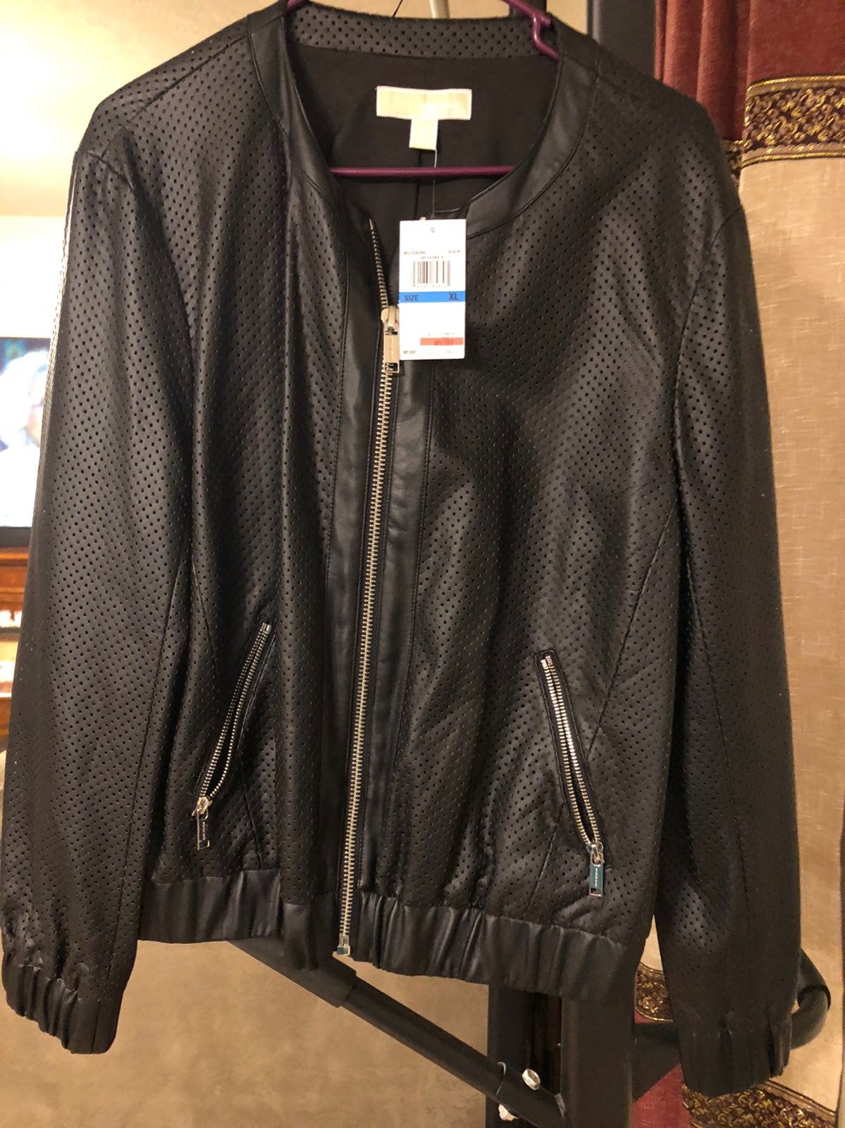 womens black leather jackets