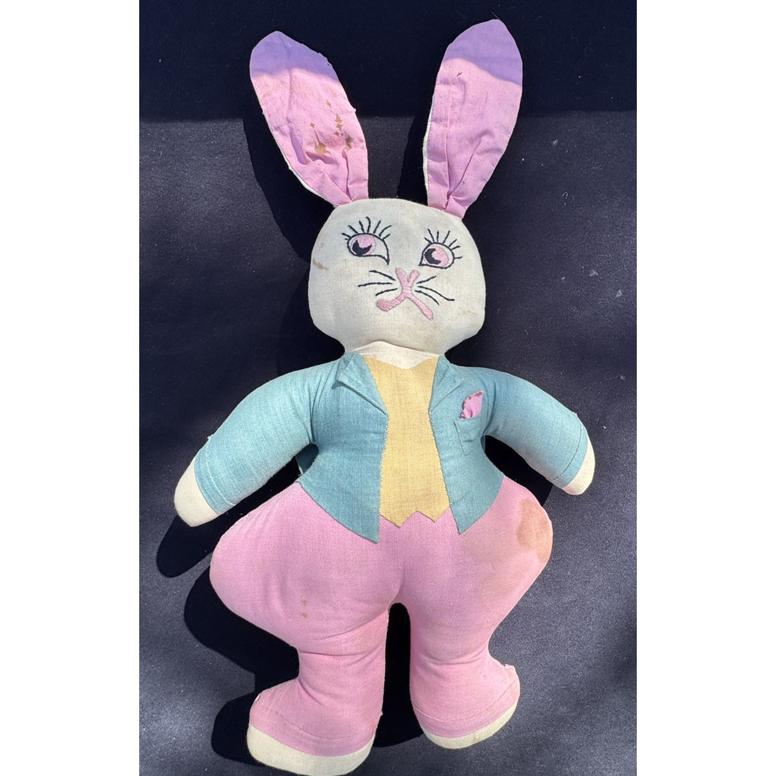 Rare 1950’s Alice In Wonderland White Rabbit Hare Handmade Beautifully done! TO8