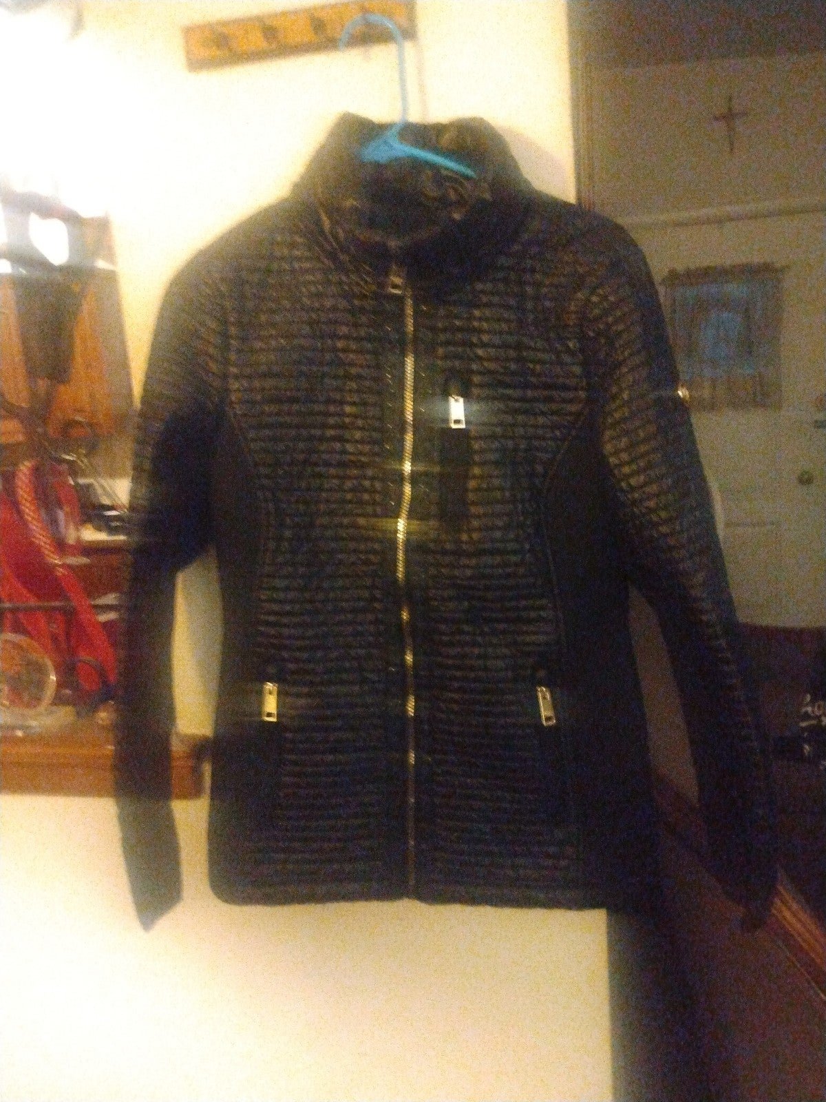Michael Kors Black Quilted Puffer Jacket Size Medium Like New