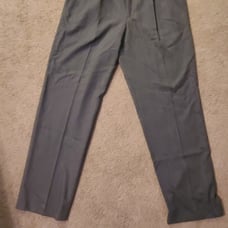Men's Ashworth 100% Wool Grey Pants 36 x 32 lightweight & comfortable