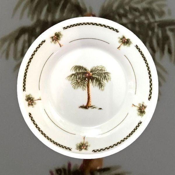 Gibson Everyday Bahama Palm Trees Lunch Plates 7.5” Diameter Set Of 4