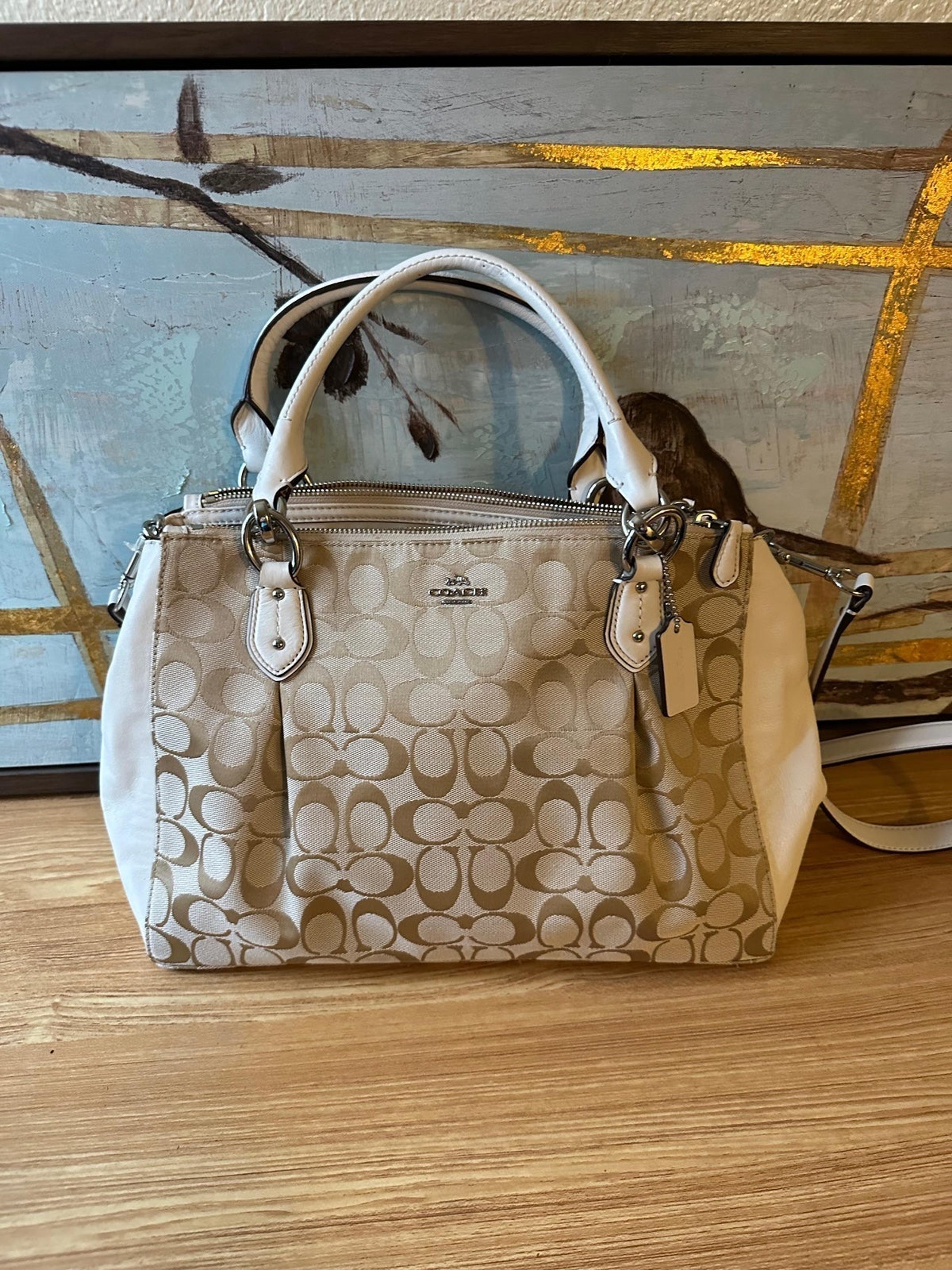 Cream Coach Satchel