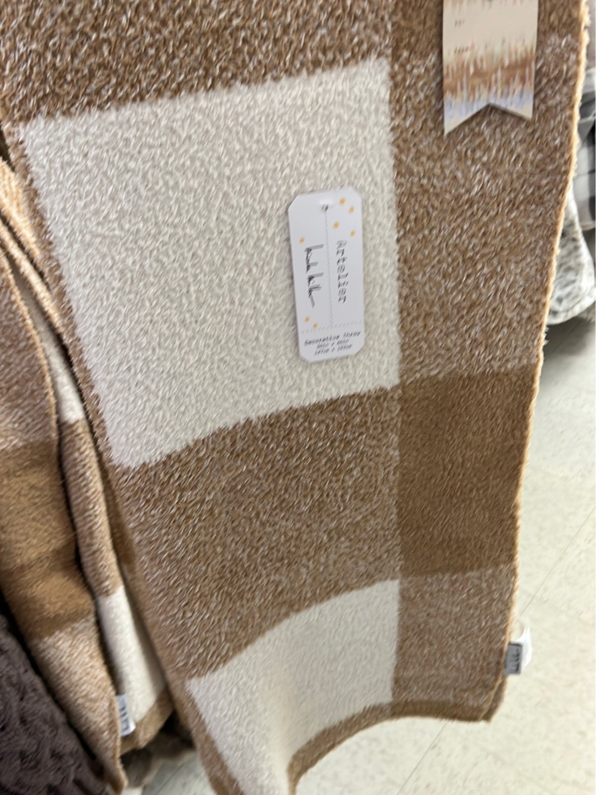 Nicole Miller Plaid throw !