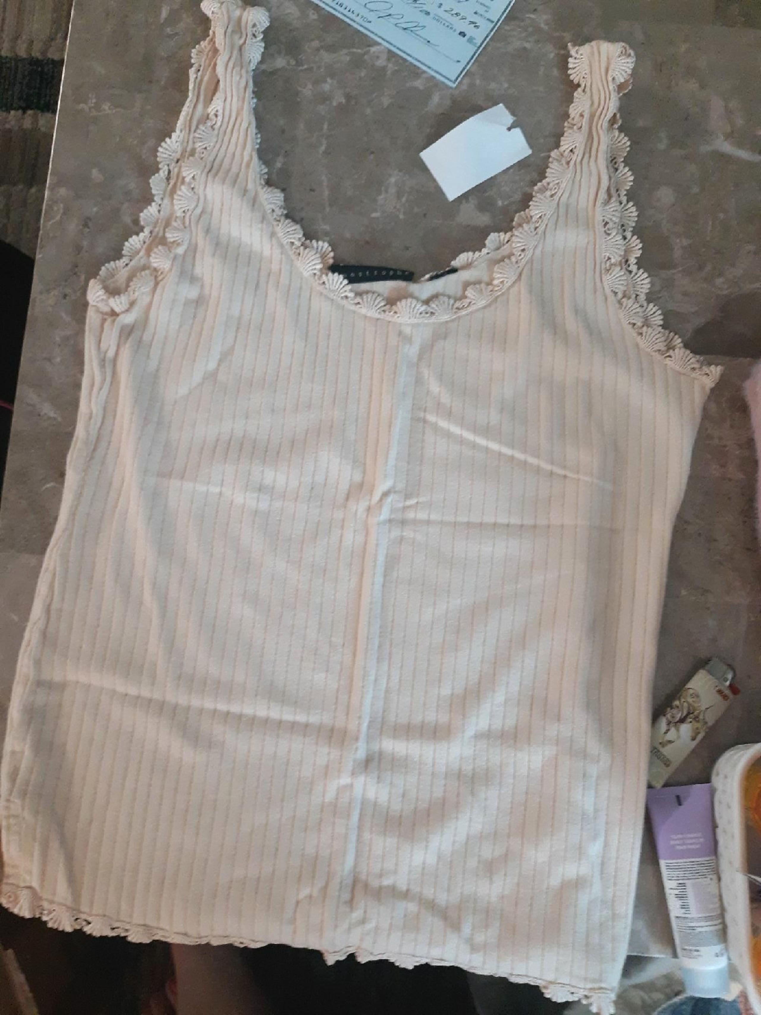Tank Top lace trim size medium