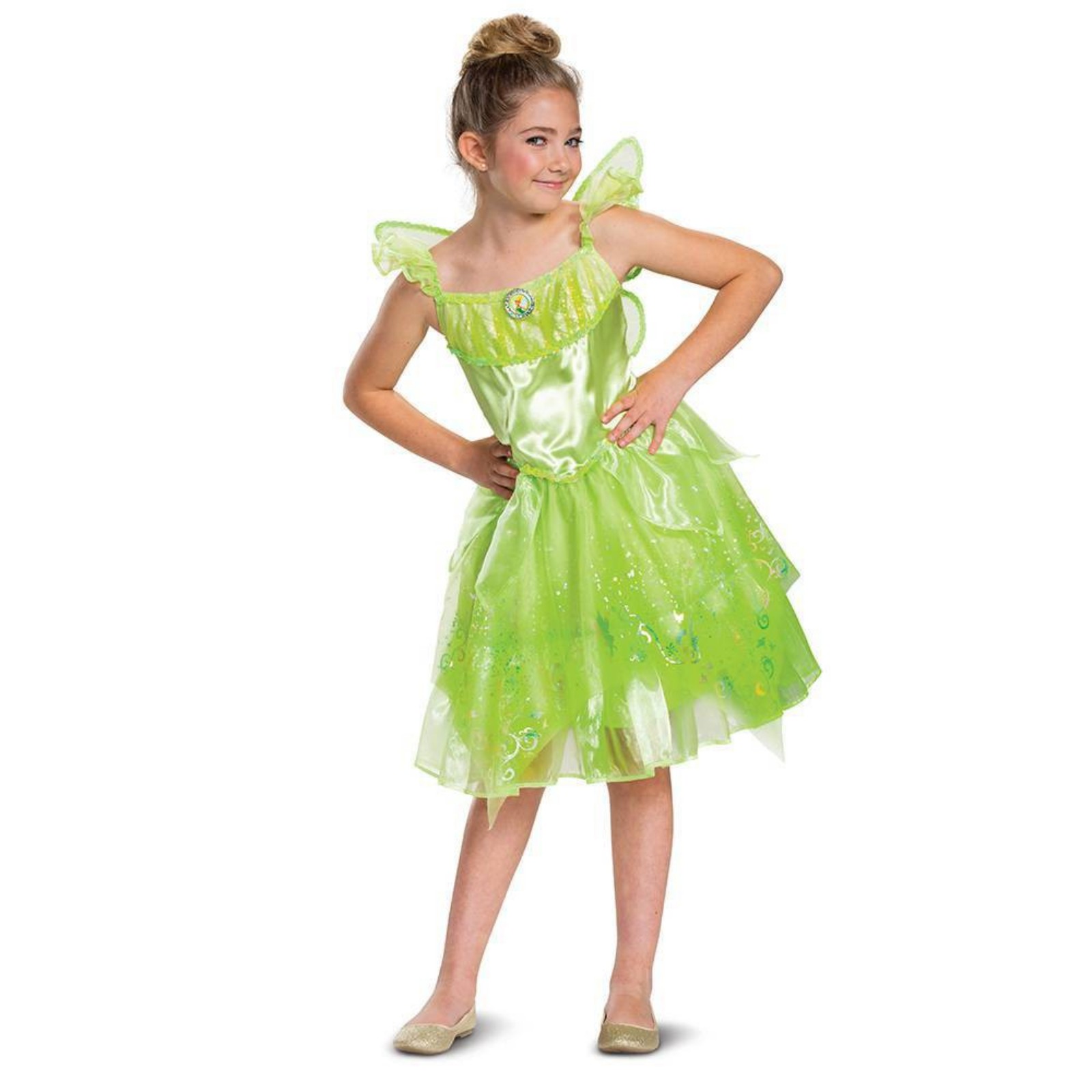 Kids' Deluxe Disney Princess Tinkerbell Dress MEDIUM (7-8)