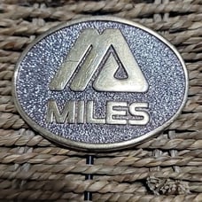 Miles belt buckle vintage 1981