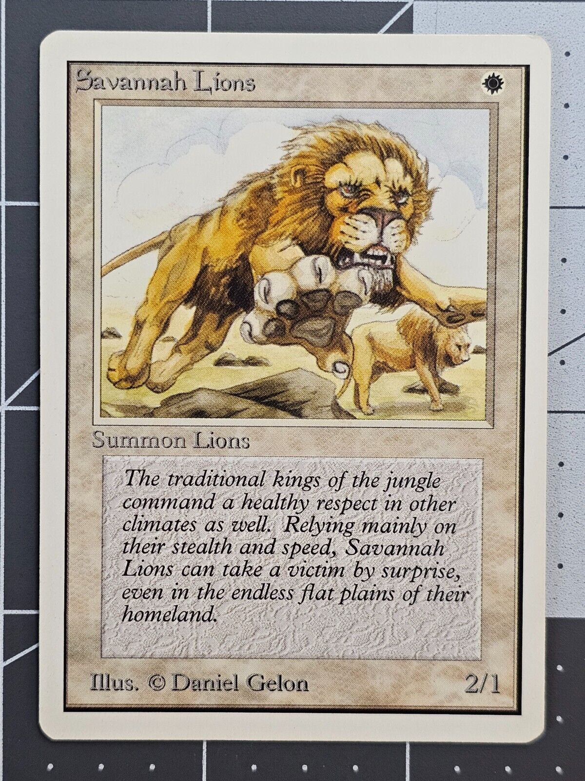 MTG Savannah Lions Unlimited Edition Vintage Legacy