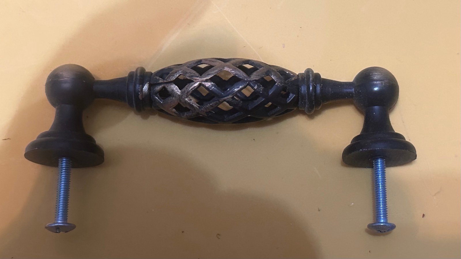 Vintage Metal Bird Cage Pull Handle Cupboard Wardrobe Drawer Knob