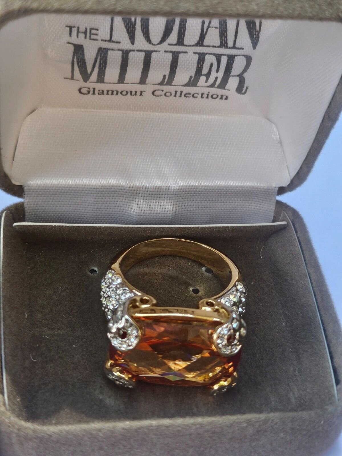 Nolan Miller Sparkling Champagne Cocktail Ring Size 10