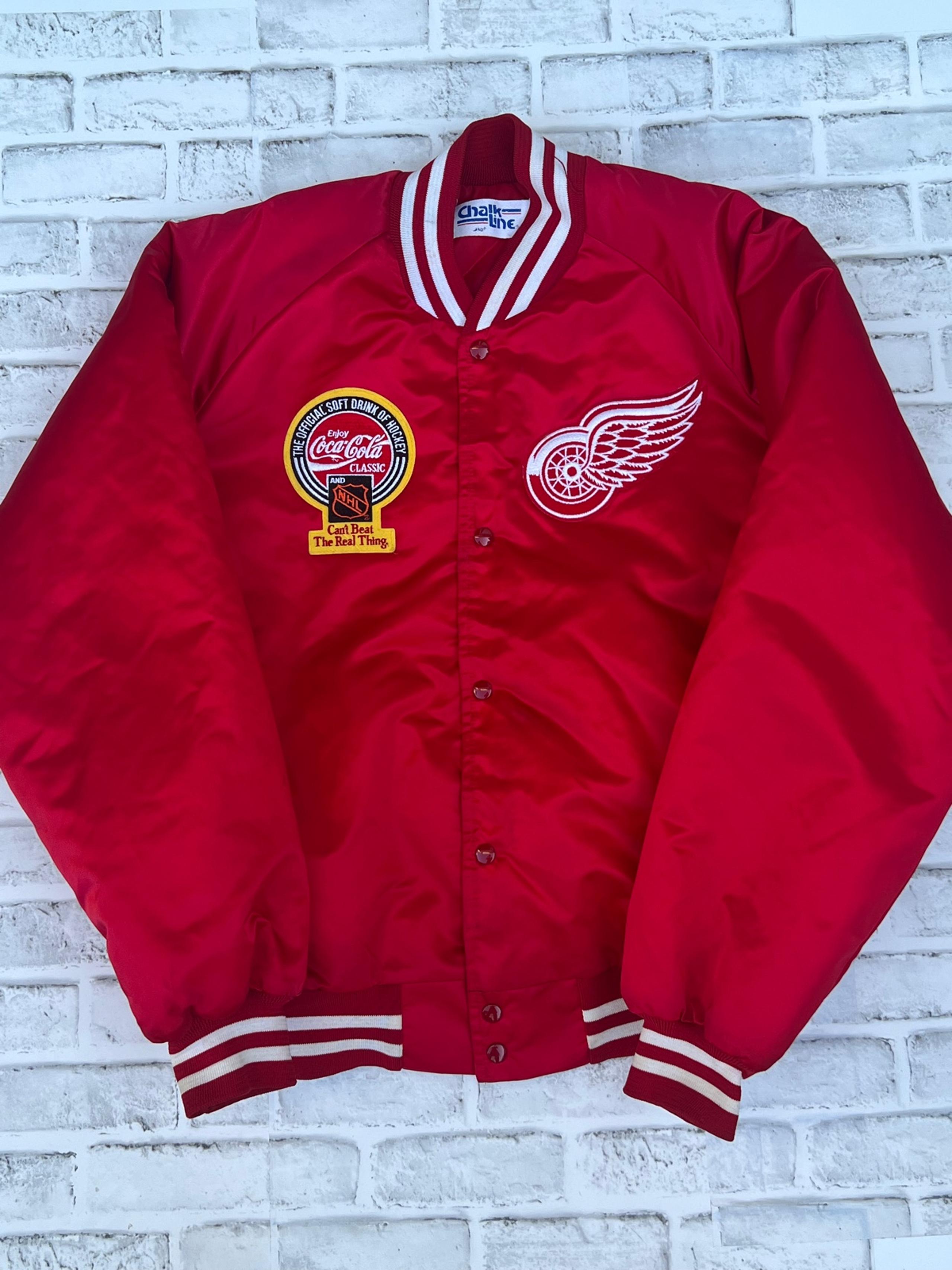 Vintage Detroit Red wings Chalk Line XXL Jacket (RARE)