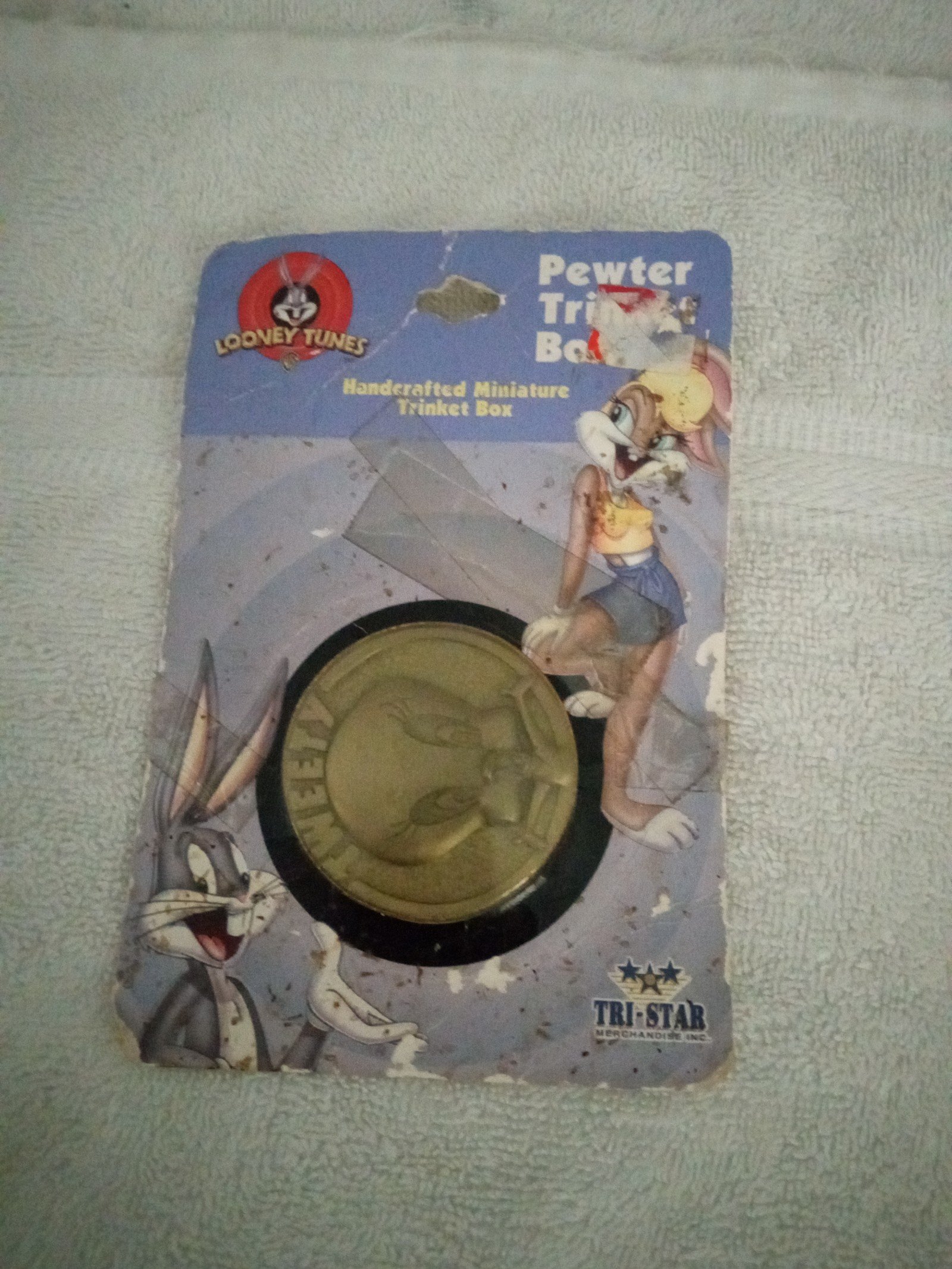 Vintage 1997 Pewter Tweety Bird Trinket Box