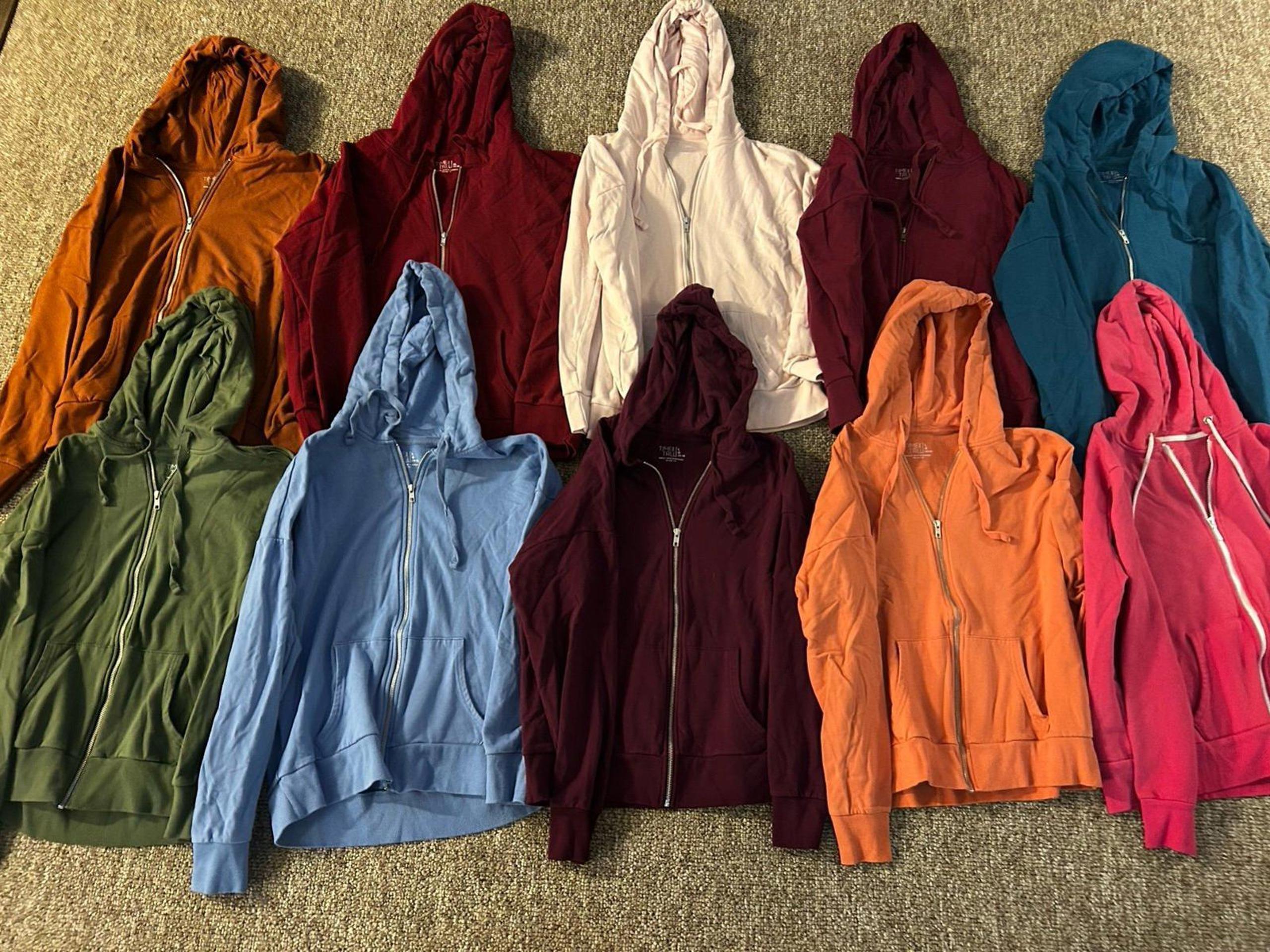 Assorted Women's Zip-Up Hoodies - Multiple Colors Available