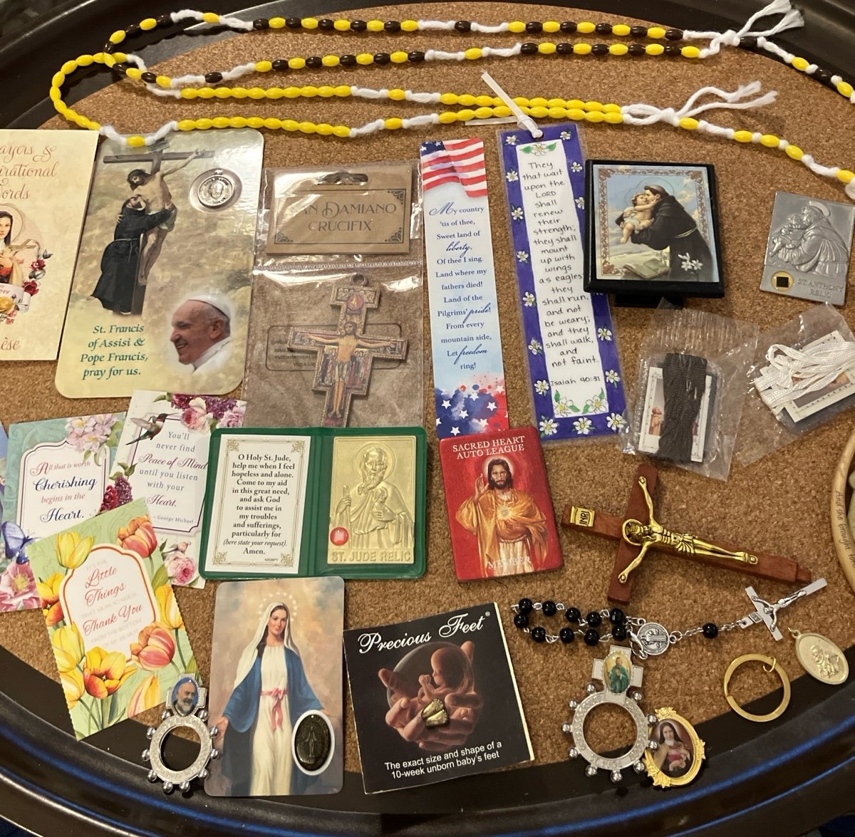 Big lot of assorted estate sale, religious/Catholic Jewelry and more
