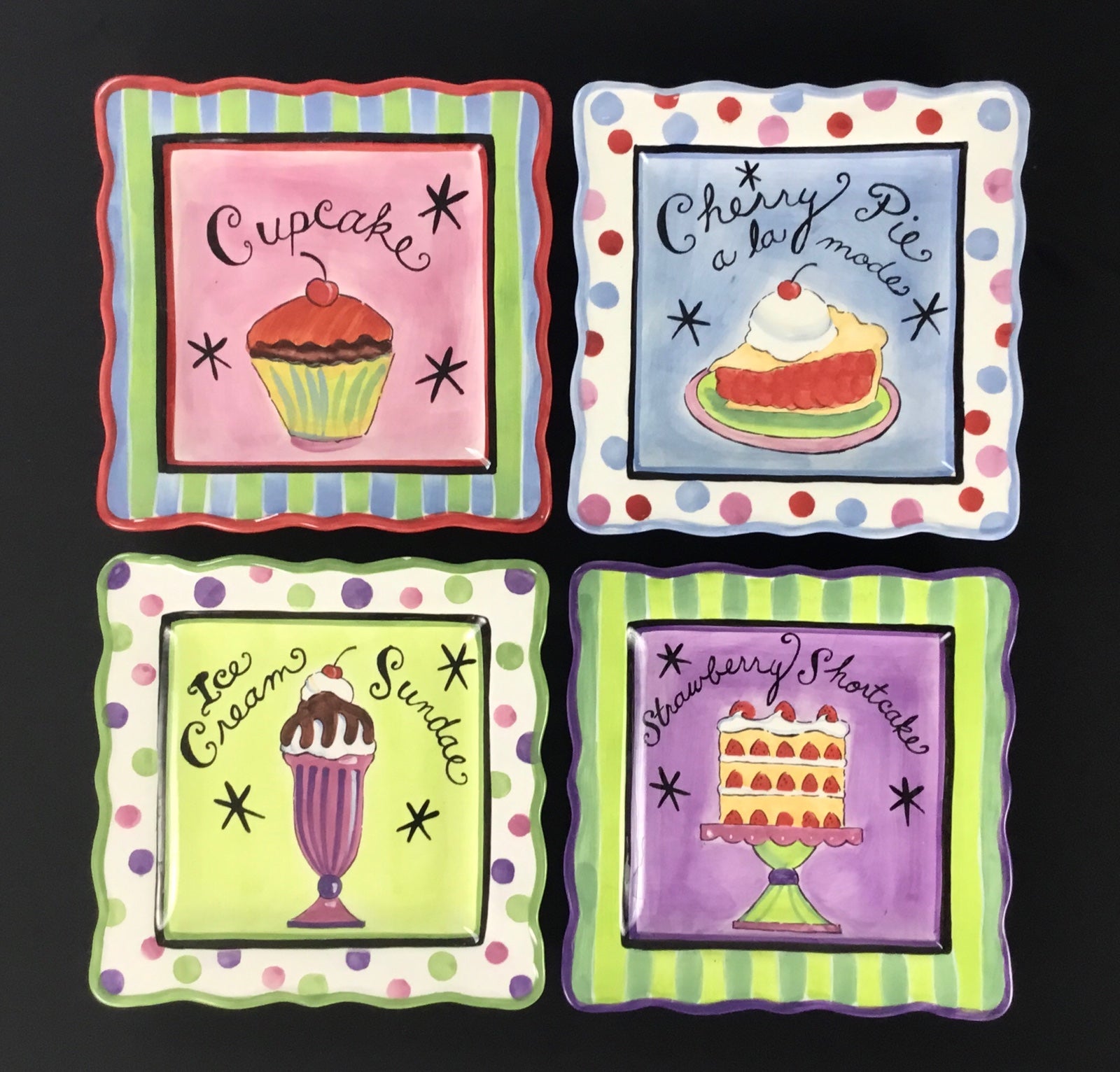 Jennifer Brinkley -set of 4 dessert plates