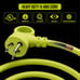 Masterplug 50ft 4 Socket Extension Cord Reel With Wall Mount 13A