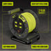 Masterplug 50ft 4 Socket Extension Cord Reel With Wall Mount 13A