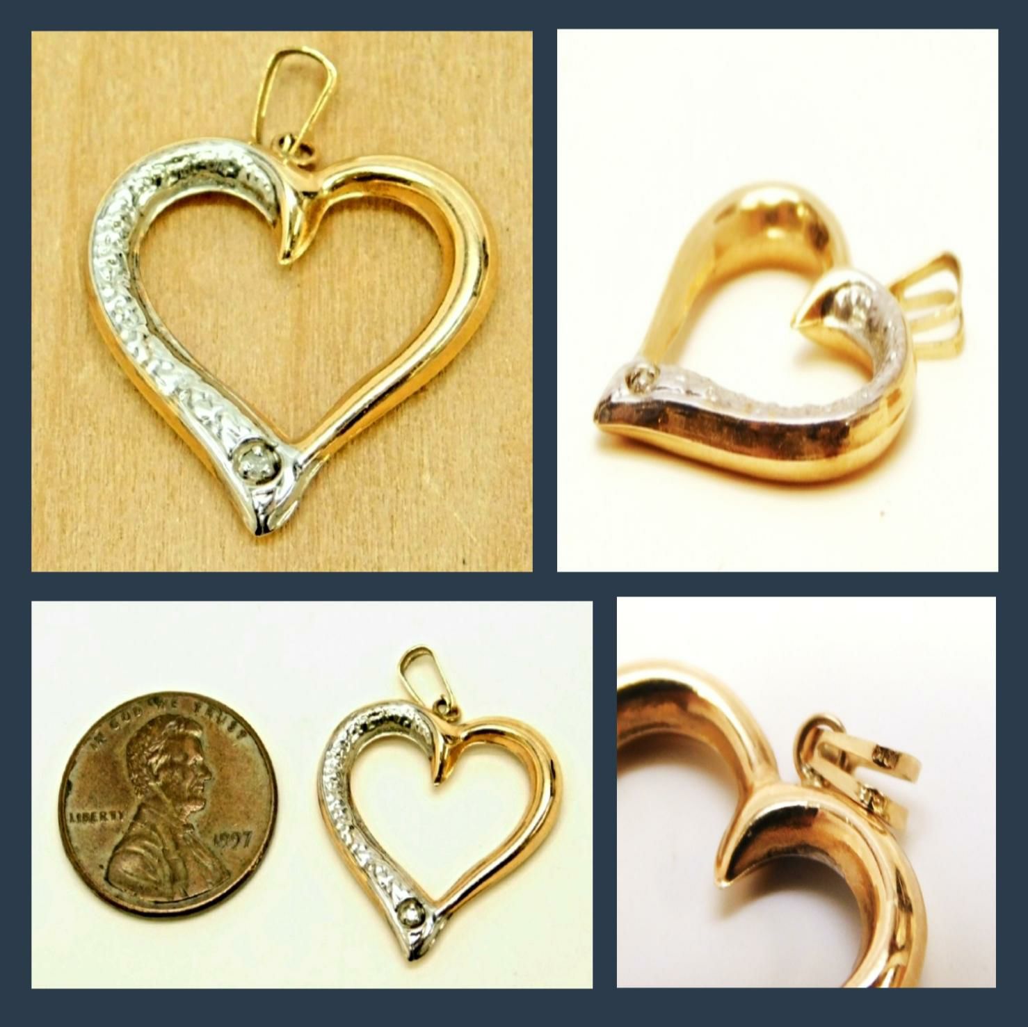 10k Gold Heart Pendant