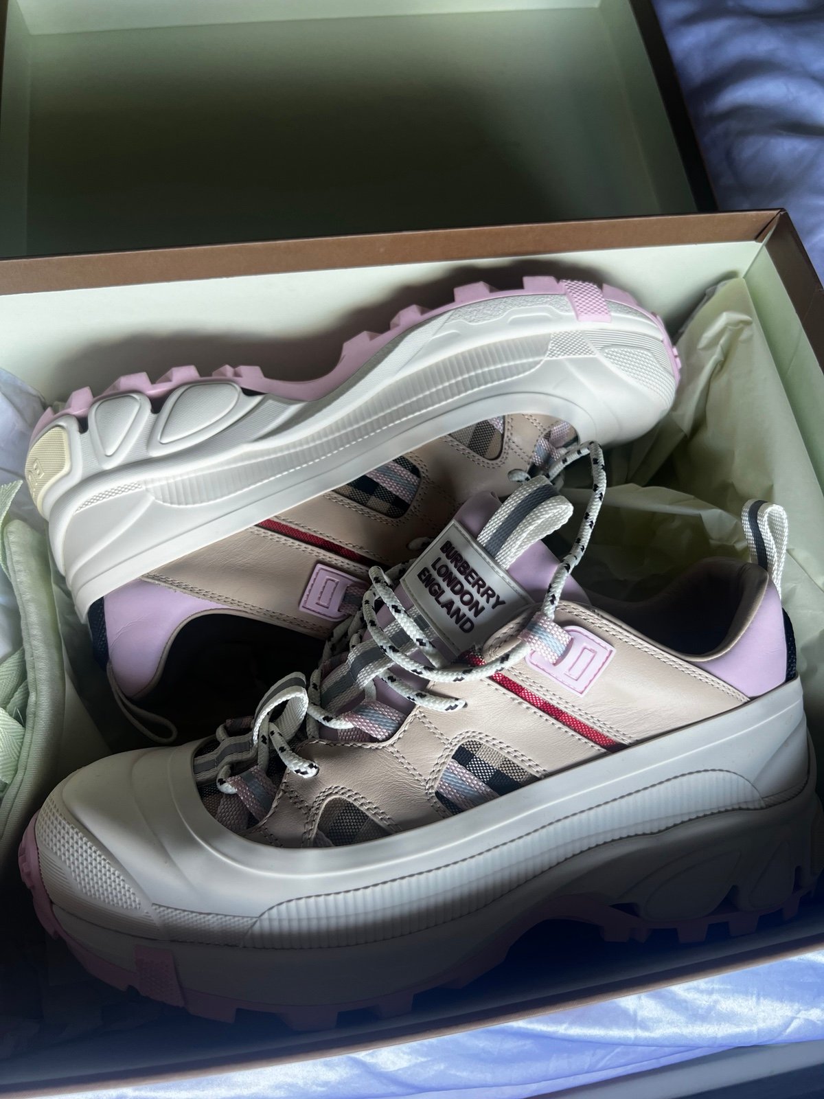 Burberry pink sneakers