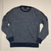J CREW Men’s Sweater Medium Navy Blue White Striped Preppy Casual Fall Work