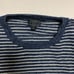 J CREW Men’s Sweater Medium Navy Blue White Striped Preppy Casual Fall Work