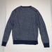 J CREW Men’s Sweater Medium Navy Blue White Striped Preppy Casual Fall Work