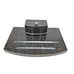 1930s Executive Art Deco Ink Well, Black Spotted Granite