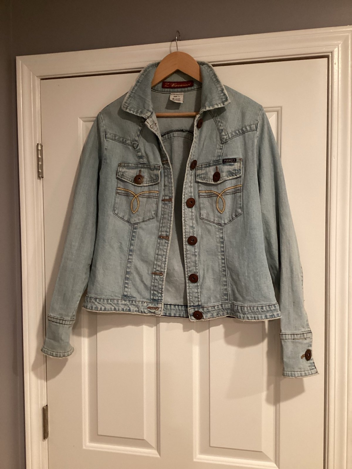 Z.Cavaricci Vintage Light Wash Denim Jacket L