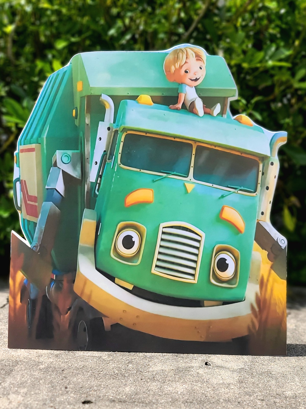 Trash truck standee