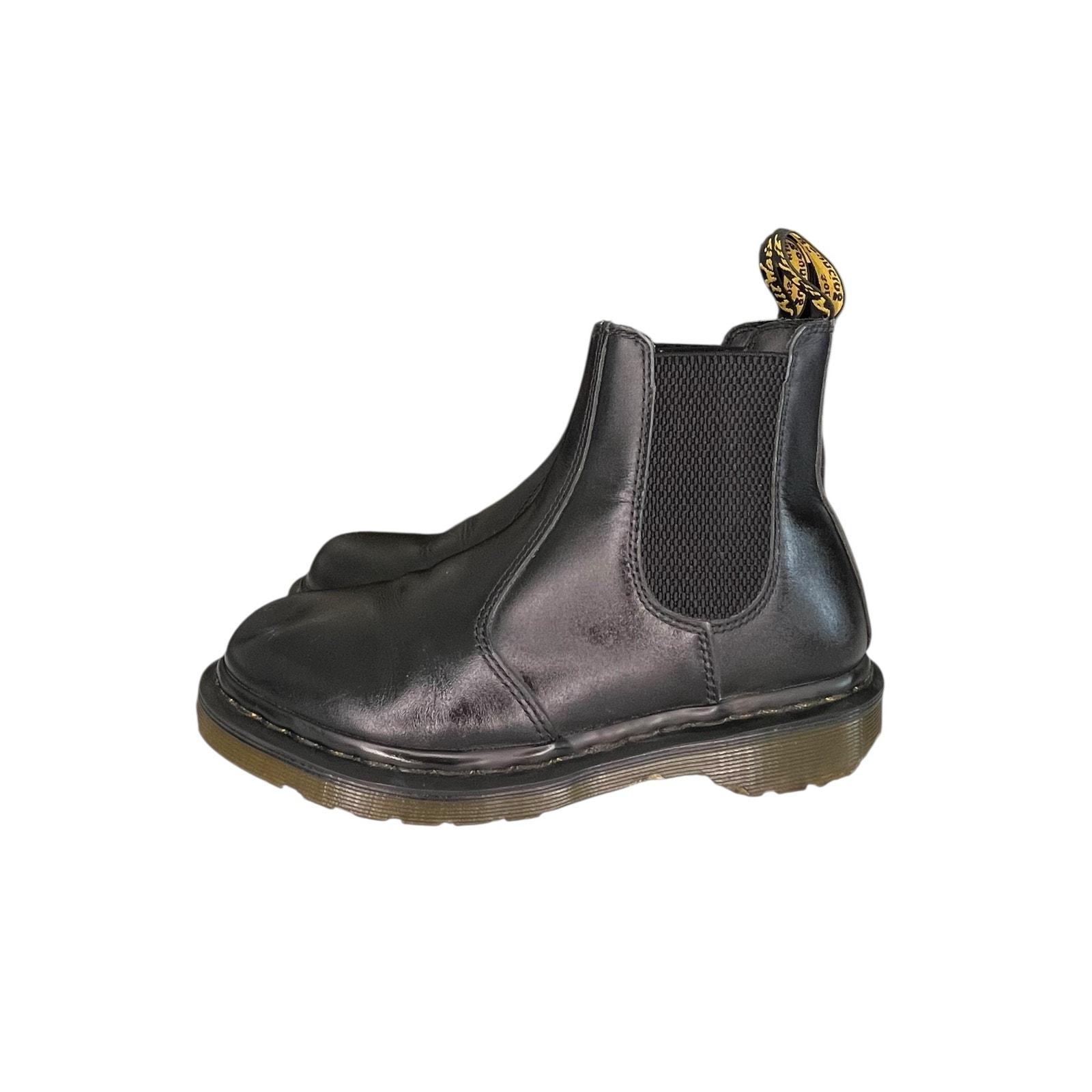 Dr. Martens Womens 2976 Black Pull-On Ankle Chelsea Boots Size 7