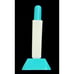 Vintage Fever Glass Thermometer MCM Holder Stand Blue White