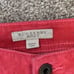 Burberry Red Size 31 Ankle Zippers Skinny Jeans Pants