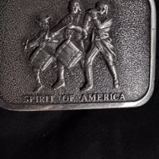 Spirit Of 76 Bicentennial Belt Buckle