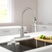 Brushed Nickel Kitchen Faucet With Pull Down Sprayer - NEW