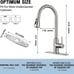 Brushed Nickel Kitchen Faucet With Pull Down Sprayer - NEW