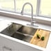 Brushed Nickel Kitchen Faucet With Pull Down Sprayer - NEW