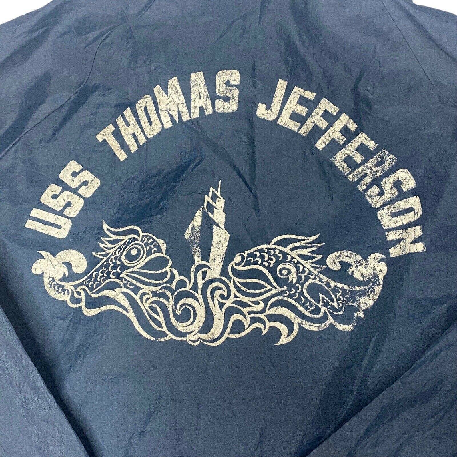 Vintage US Navy Jacket shops USS Thomas Jefferson Submarine Pla-Jac USA MADE 1970s