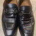 Antonio Maurizi black horsebit loafers made italy 43EU 10US chisel toe stitched