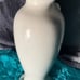 Vintage Princess House Porcelain Bud Vase White With 3D Roses