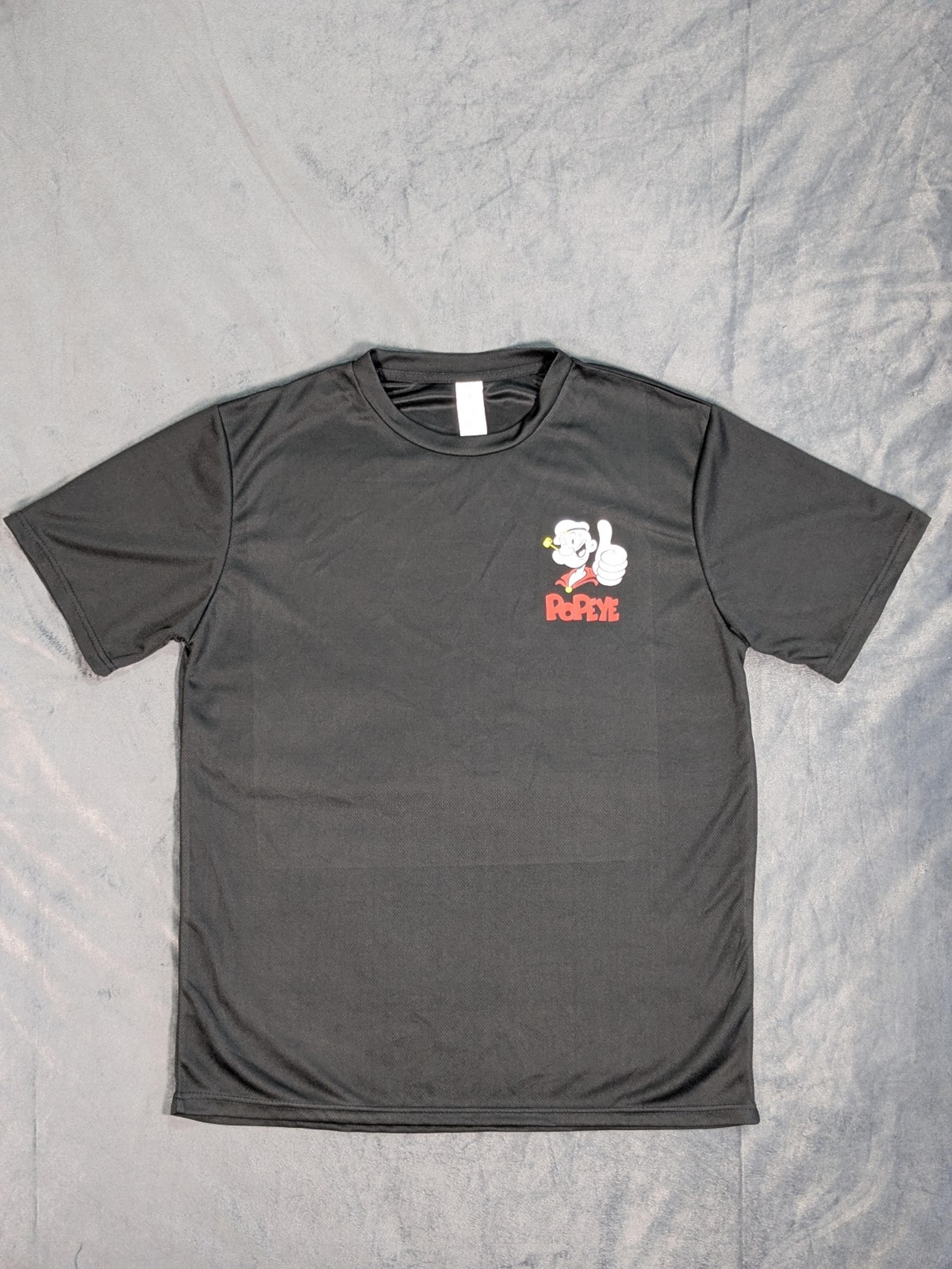 Popeye Graphic Men's Black Short Sleeve Casual Crew Neck T-shirt Size M