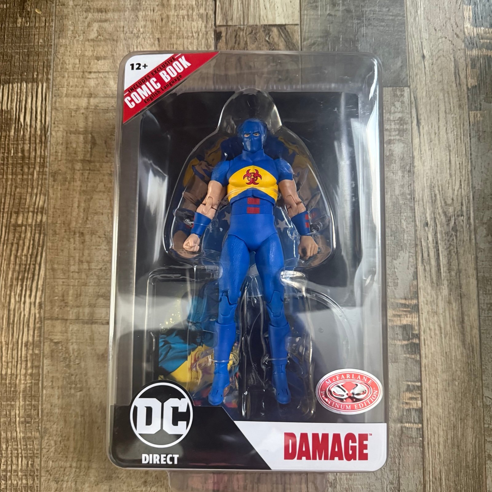 McFarlane Toys DC Direct Page Punchers Damage Red Platinum Edition