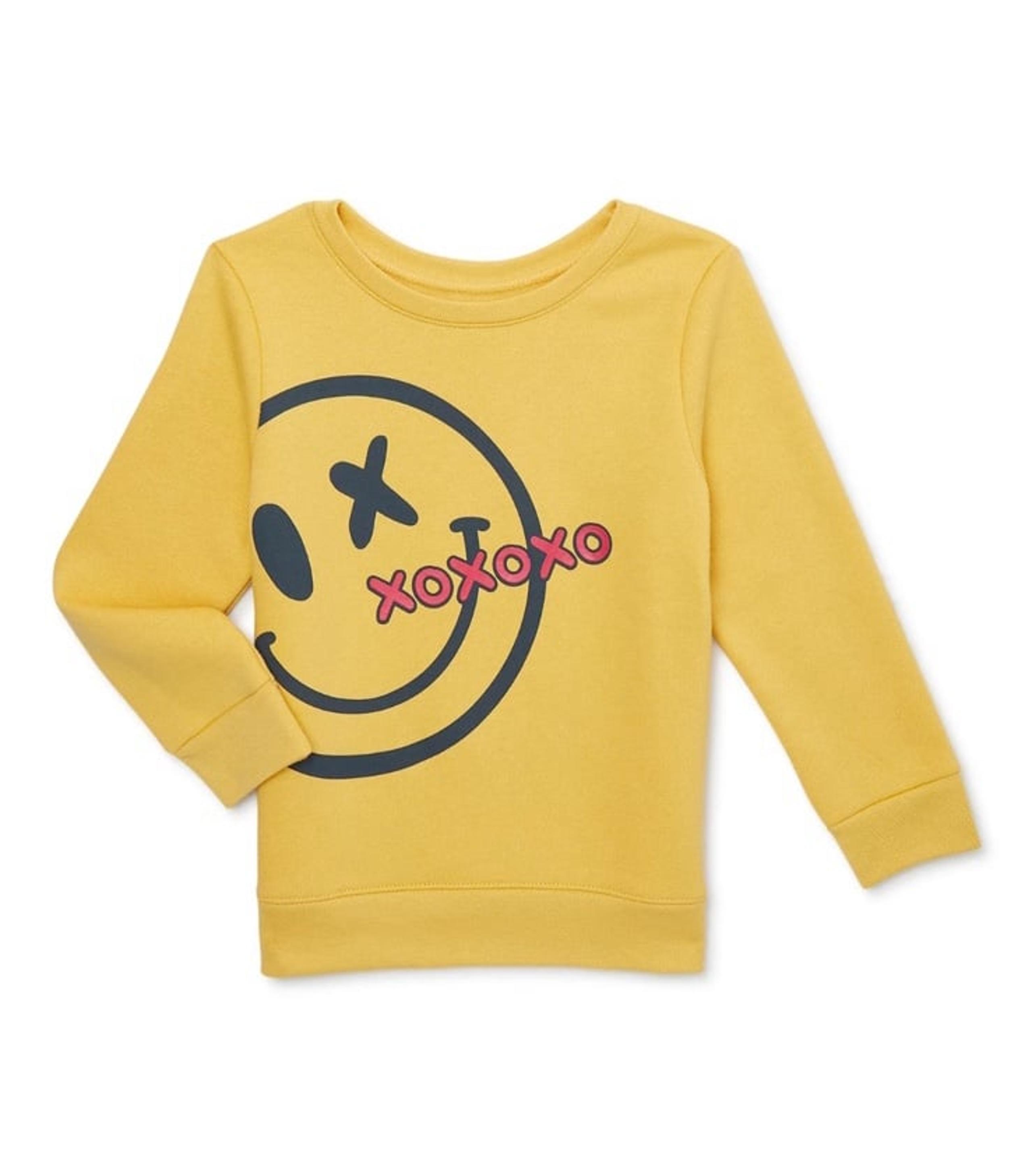 Size 2T-Toddler Girls Long Sleeve Fleece Top-XOXOXO
