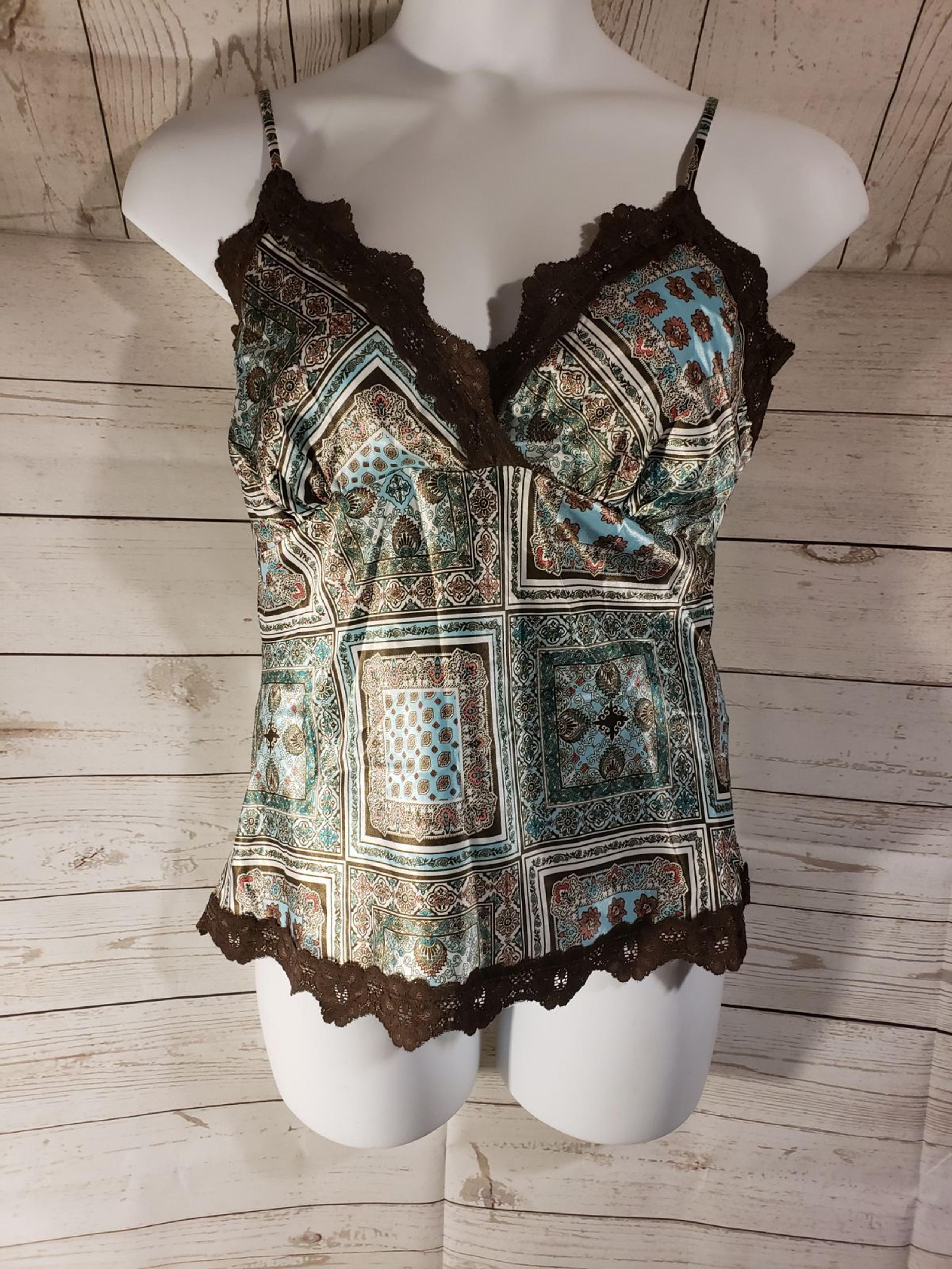 NWT Fashion Bug Sz XL Lace Trim Tank Top